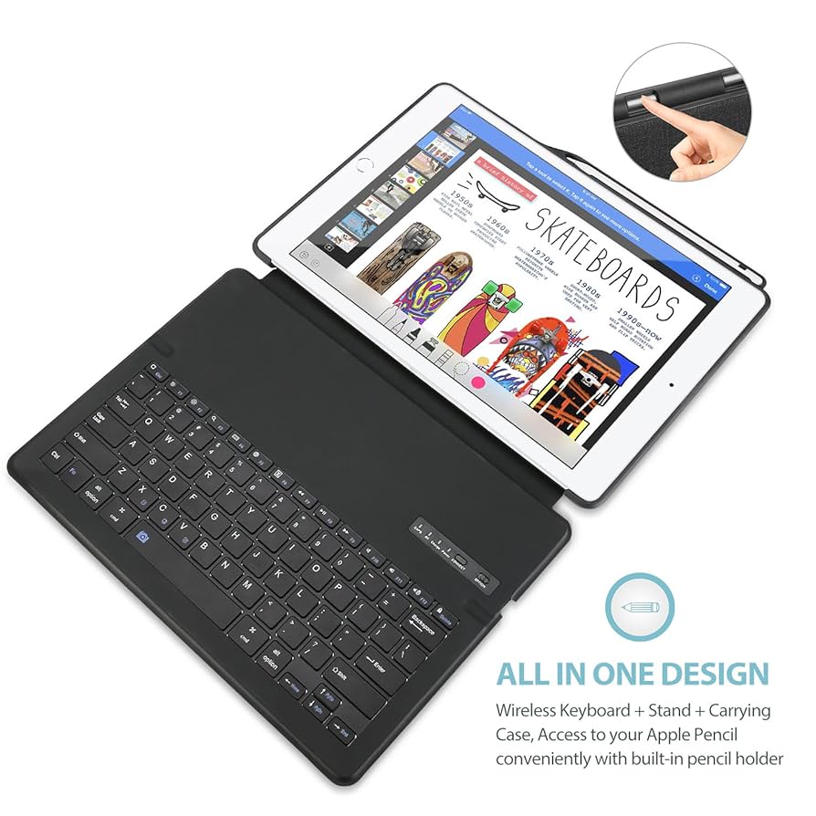 タブレット Apple - iPad Pro 12.9(2017)+ApplePencil+Keyboard Amazon.com: ProCase Keyboard Case for iPad Pro 12.9